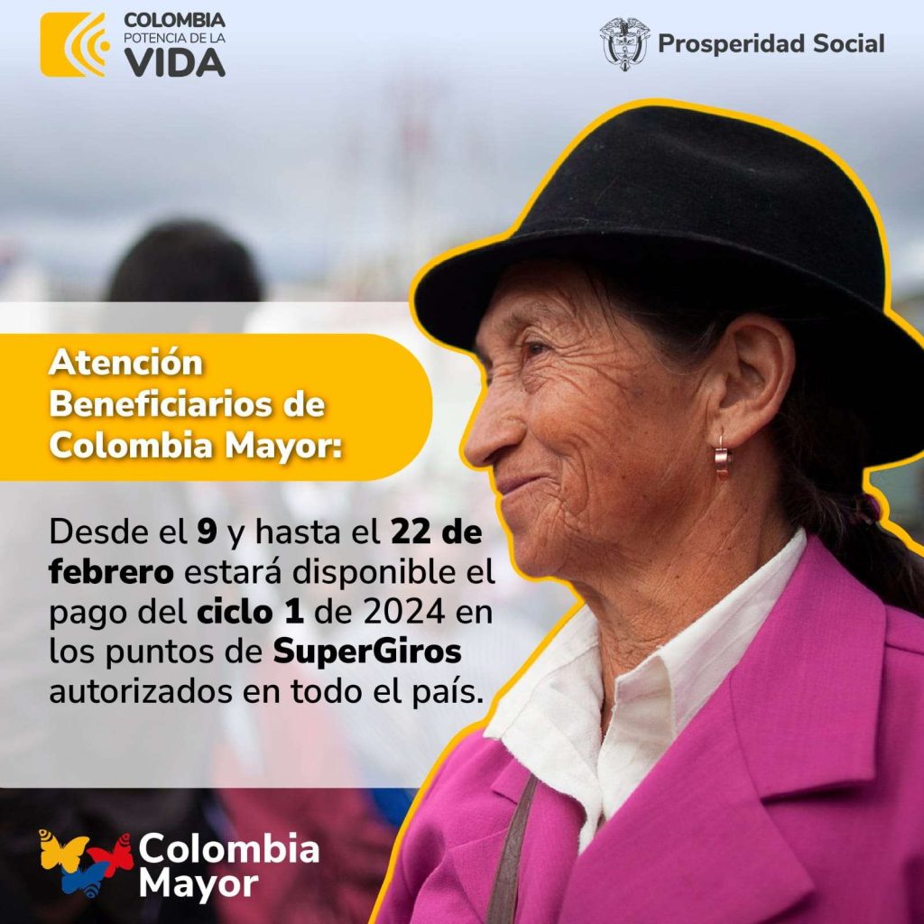 FECHAS DE PAGO DEL ADULTO MAYOR DPS