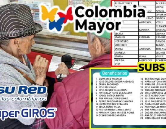 Consulta los Listados de Beneficiarios del Subsidio Colombia Mayor en Febrero JEY TE INFORMA