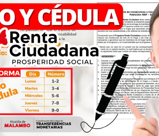 ¡Exclusivo! Consulta Pico y Cédula para Firmar Acta de Compromiso Renta Ciudadana 2024 JEY TE INFORMA