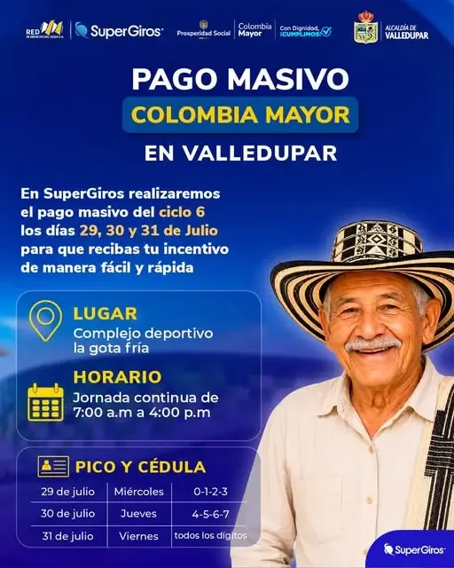 Cronograma pico y cédula Colombia Mayor
