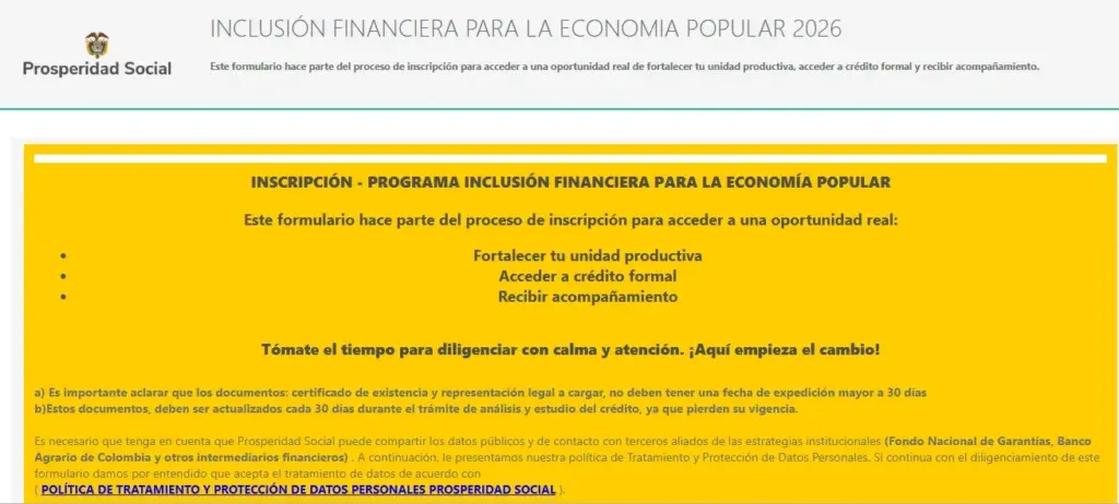 créditos para la economía popular